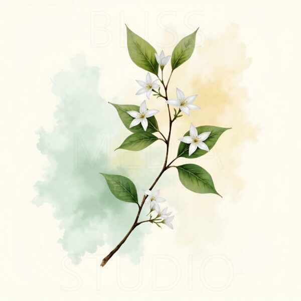 15 Jasmine Botanical Prints – Chateaucore Wall Art Set (Digital Download) - Image 3