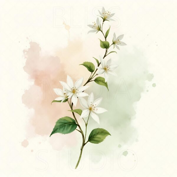 15 Jasmine Botanical Prints – Chateaucore Wall Art Set (Digital Download) - Image 10