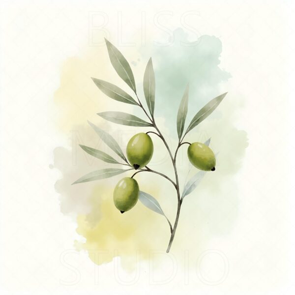 15 Olive Branch Botanical Prints – Chateaucore Wall Art Set (Digital Download) - Image 6