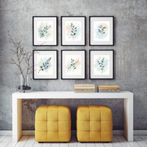 14 Eucalyptus Botanical Prints – Chateaucore Wall Art Set (Digital Download)