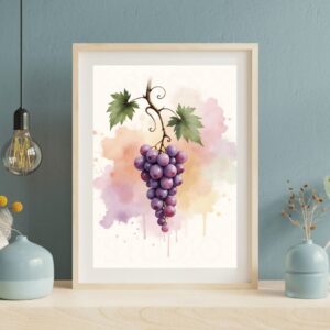 14 Grape Vine Botanical Prints – Chateaucore Wall Art Set (Digital Download)