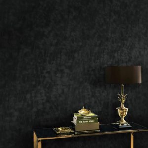 Textured Black Peel and Stick Wallpaper - The Ultimate Moody Accent Wall