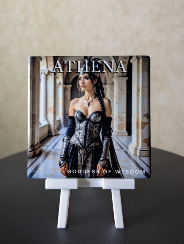 Greek Mythology Conversational Coaster: Athena