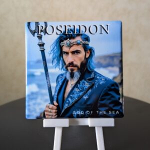 Greek Mythology Conversational Coaster: Poseidon