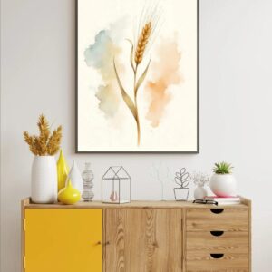 12 Barley Botanical Prints – Chateaucore Wall Art Set (Digital Download)